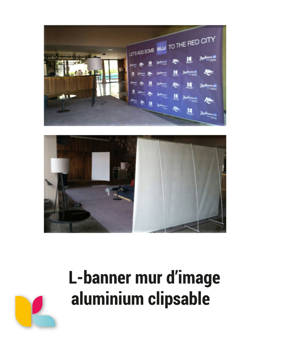 L-banner Mur d'image à personnaliser