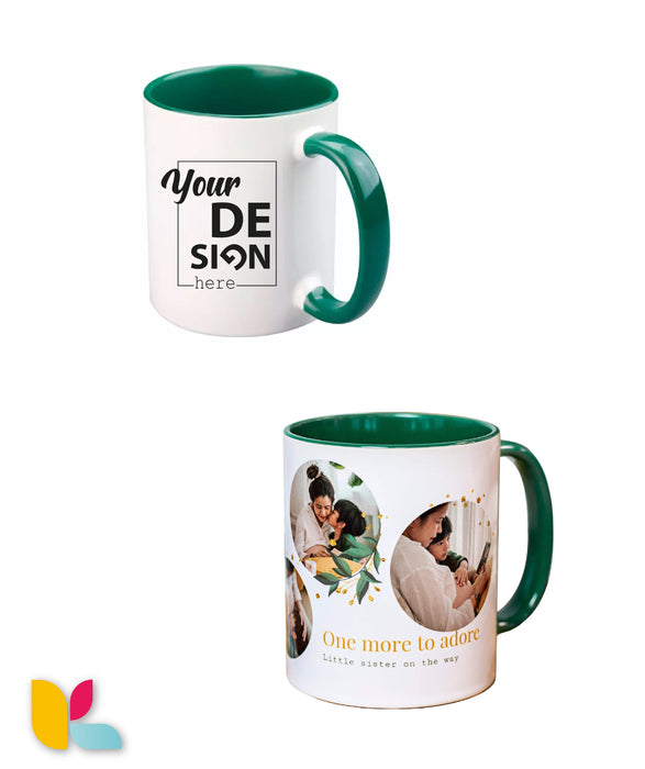 Mug bicolore à personnaliser